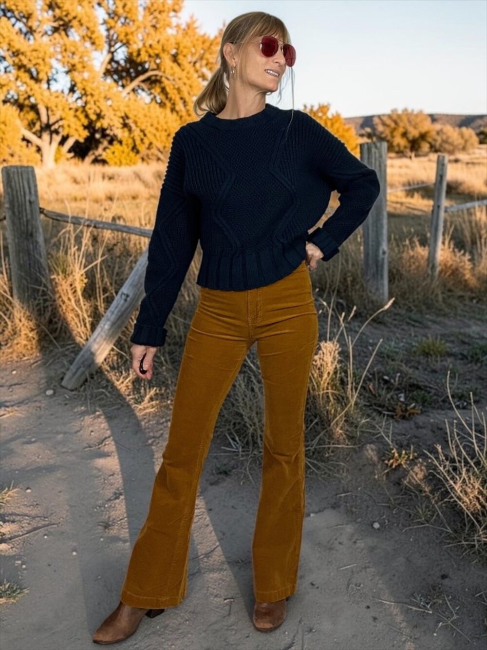 Banana Republic Tavati Geometric Cropped Sweater S Small Navy Crewneck